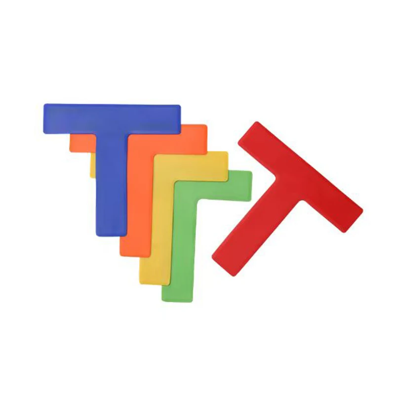 Rubber Agility Dots Flat Cones Sports Dots Floor Spots Agility Markers For Sports Training Discs Tee Shape