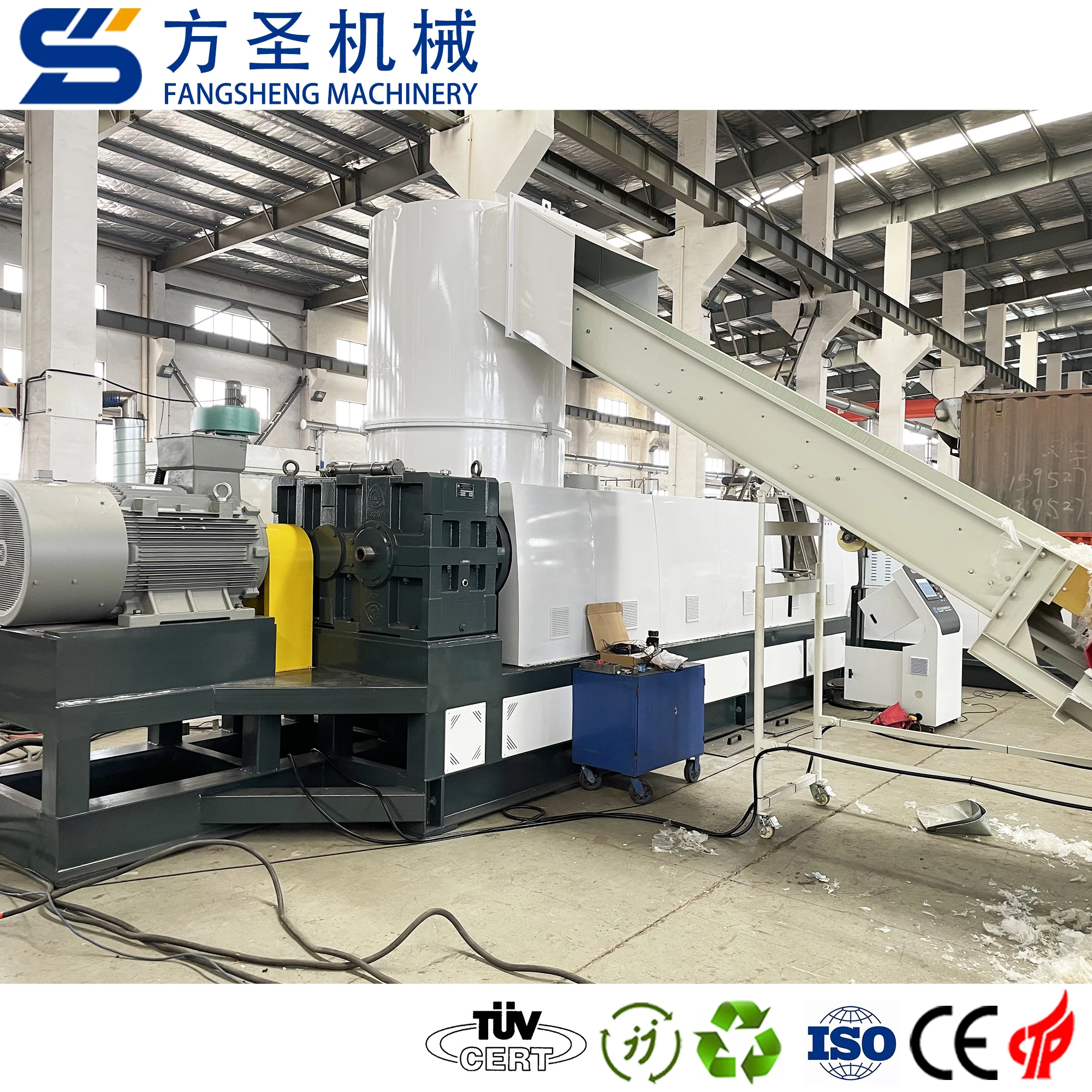 PP PE flim /woven bags pelleting machine waste plastic pellet making equipment