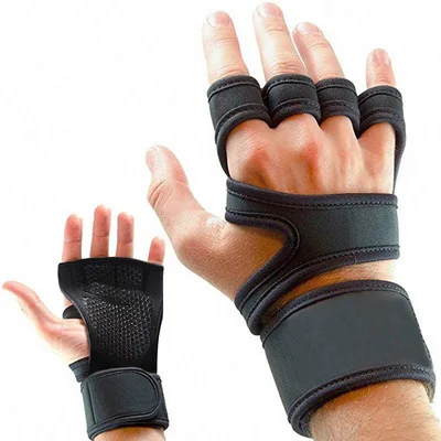 Fitness Neoprene Wrist Support Wraps Straps Gel Non Slip Gym Weight Lifting Gloves