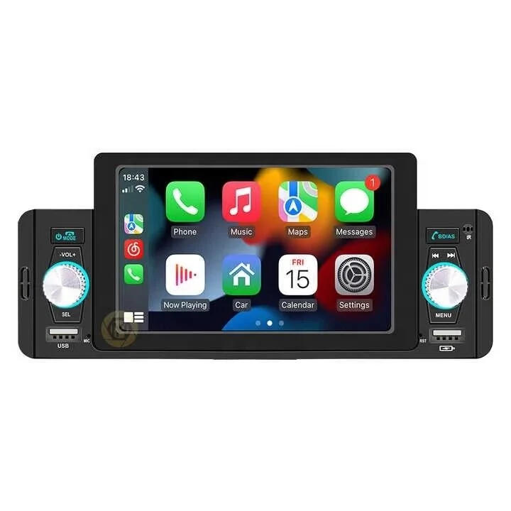 Universal 5 Inch 1Din Car MP5 Player Touch Screen Car Stereo Radio CarPlay Android Auto Multimedia Player
