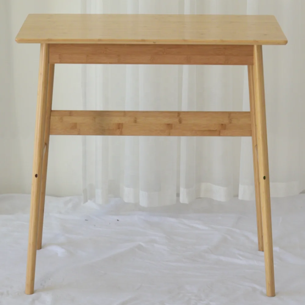 Cheap price wood indoor outdoor small ergonomic picnic desk kitchen dining tables leg table top side bamboo table