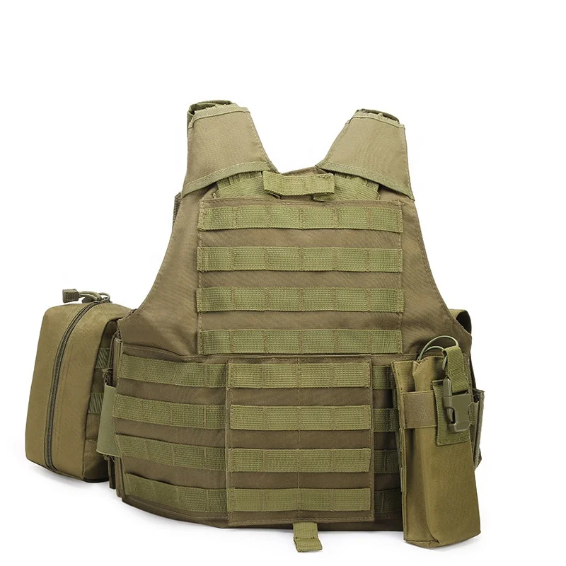 Wholesale bullet proof Army Green Security outdoor hunting military cs Games Paintball tactical police vest