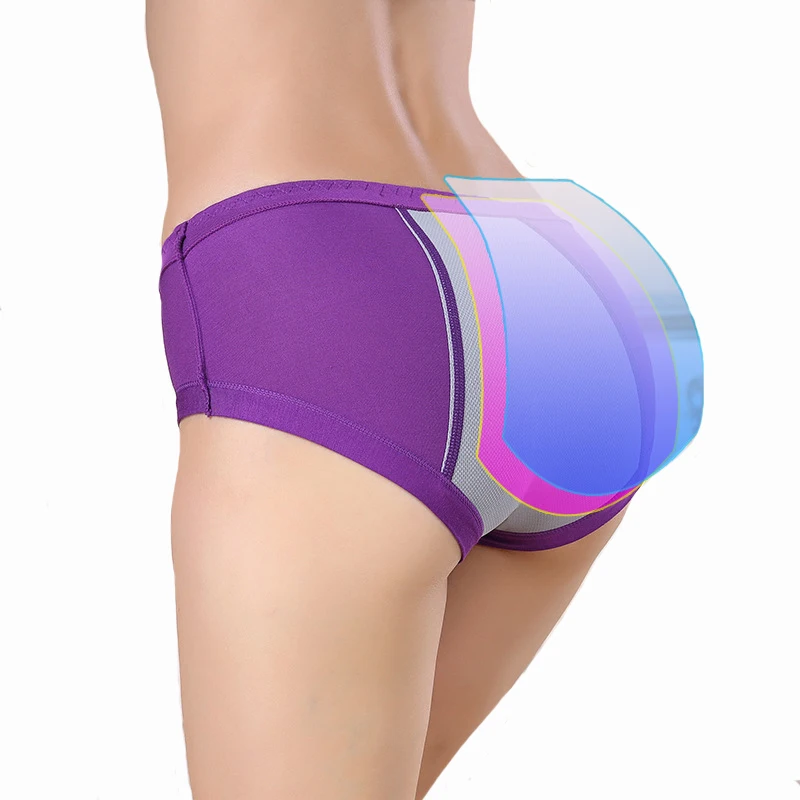 Washable Wholesale Period Panty For Woman Girl Bamboo Fiber Menstrual Briefs Leak proof Plus Size Underwear Full Protection