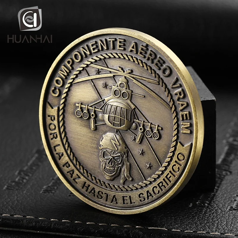 manufacturer 3D antique bronze metal honor coin custom