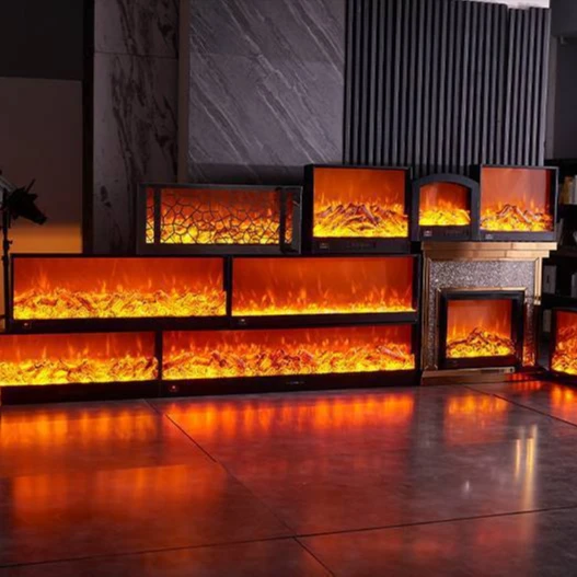 Realistic Flame Linear Built-In Electric Fireplace
