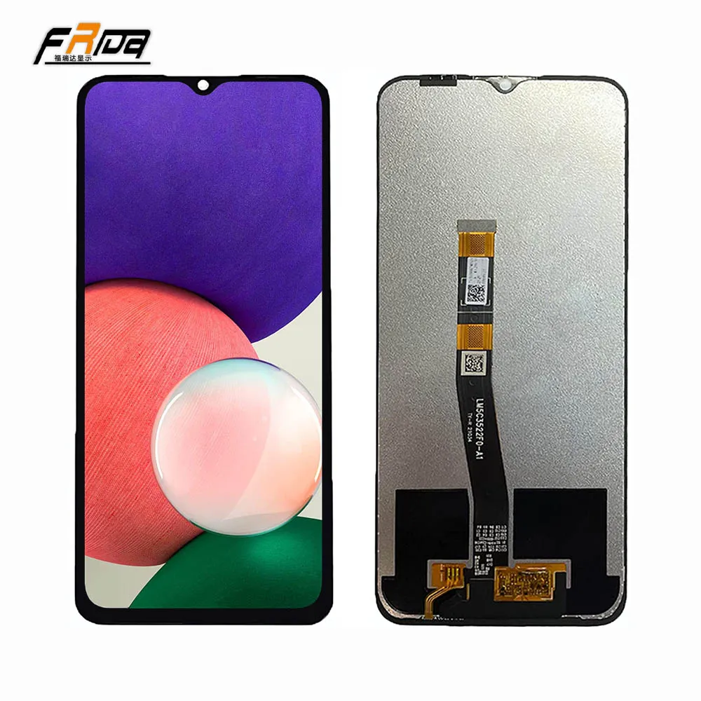 Wholesales Galaxy A22 6.6 inches mobile phone LCD display touch screen assembly replacement OEM support for Samsung A22