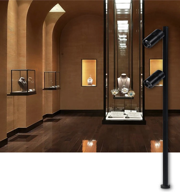 3W Black Customized Jewelry Showcase Light LED Cabinet Display Counter Lamp