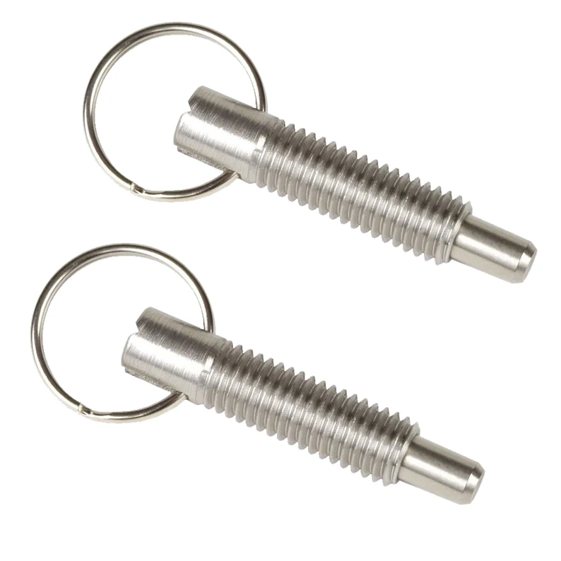 
Stainless Steel Pull Ring spring loaded hand retractable plunger 