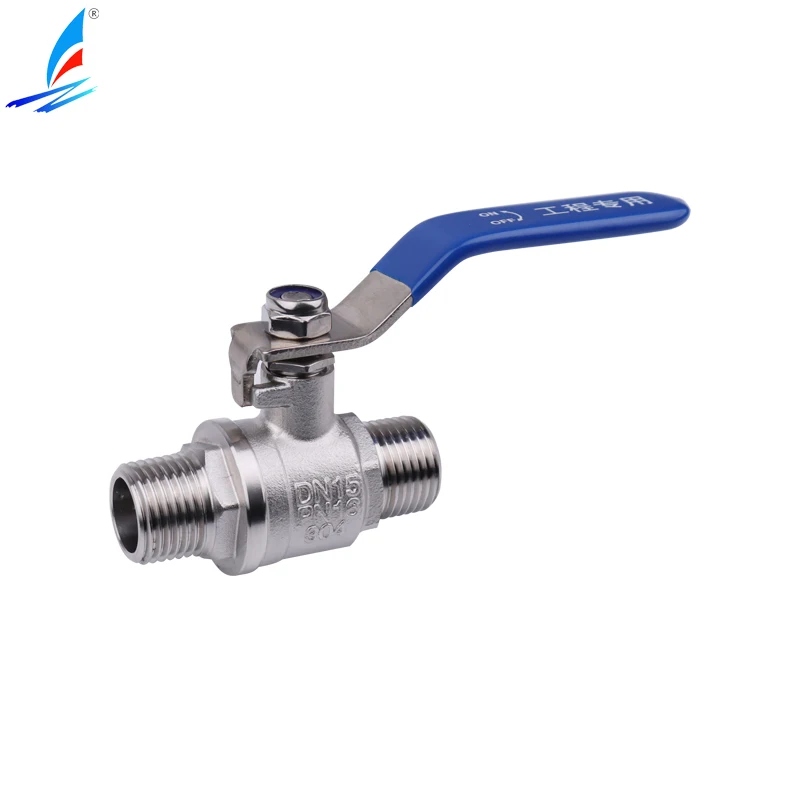 Manual Threaded Ball Valve Trunnion Mounted High Temperature and High Pressure 304stainless Steel  SS Ball Valve