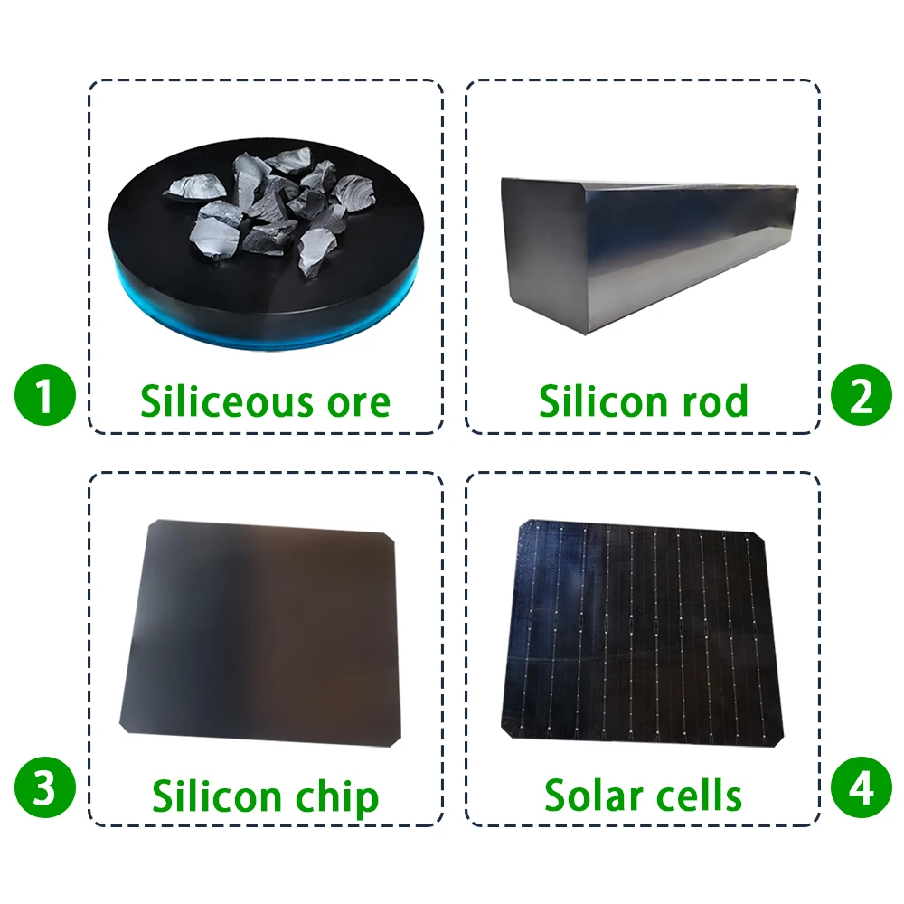 125*125mm 2BB Solar Cell Mono Crystalline Silicon Best Selling Energy Saving Equipment Manufacturer Direct Sales Solar Kit