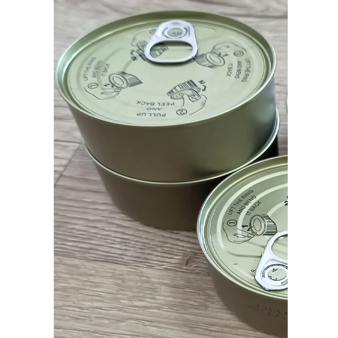 Высококачественная жестяная металлическая банка для пищевых продуктов из Вьетнама, банки для тунца, цветные алюминиевые с логотипом на заказ