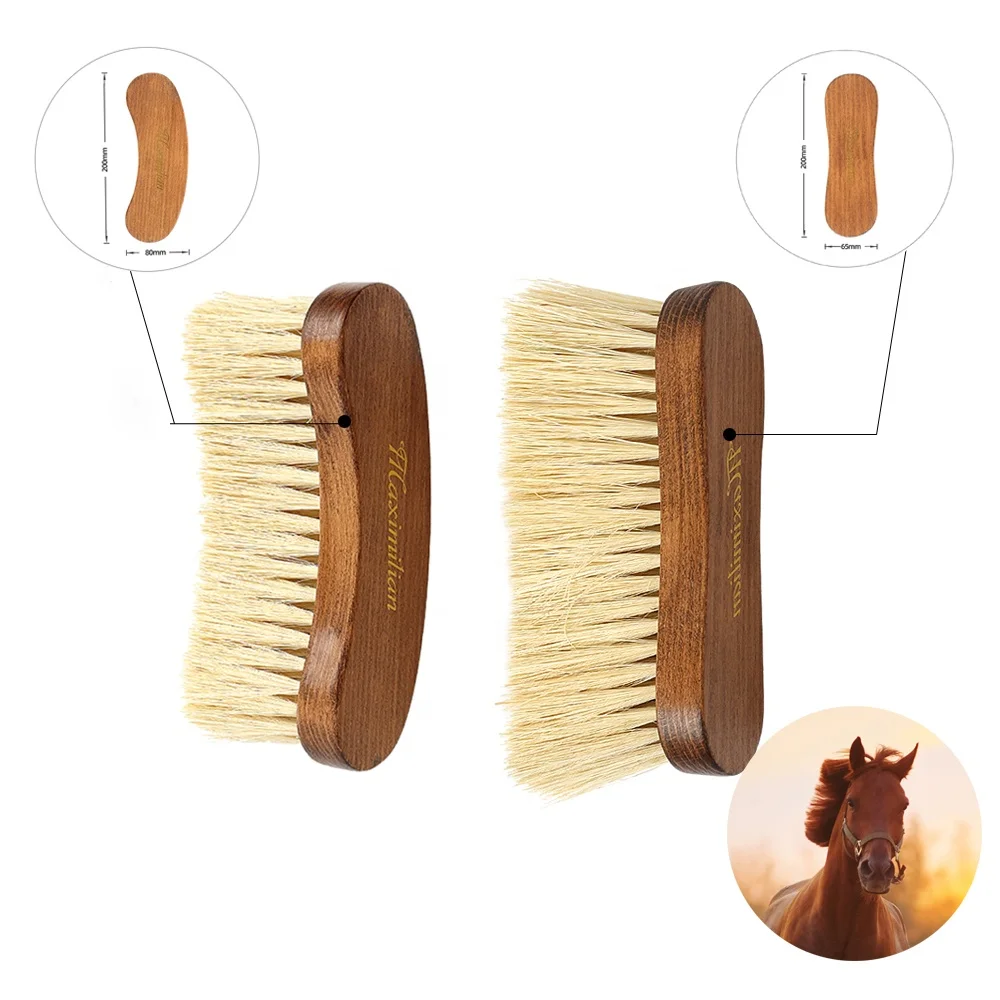 Factory Wholesale Custom Logo Wooden Horse Groom Equipment Brushes for Cleaning and Grooming