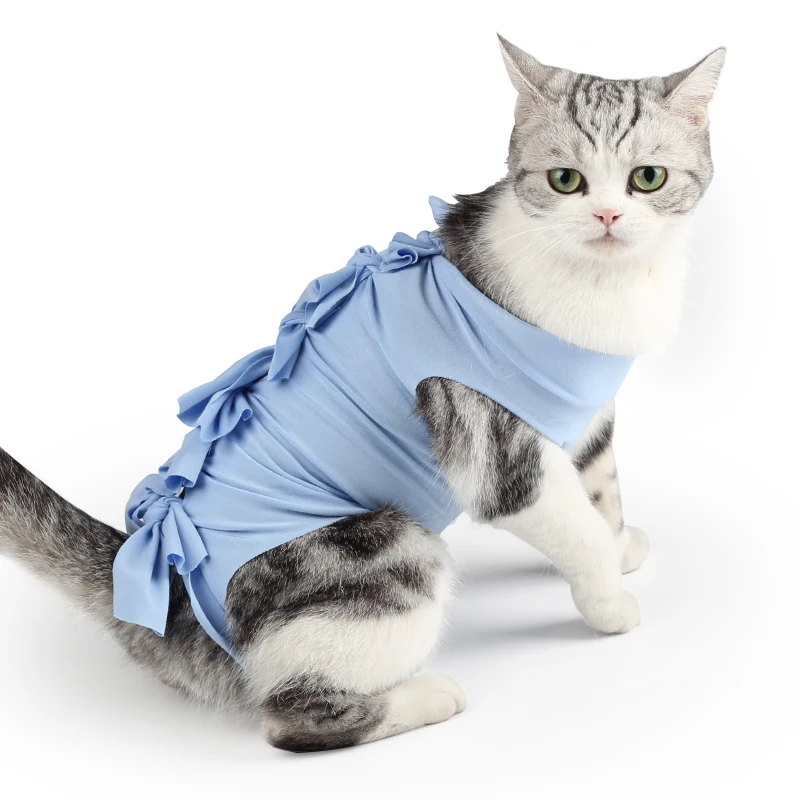 
Professional Cat Recovery Suit Cat Breathable Suit Gown Clothes Special Costume for Cat Supplies 