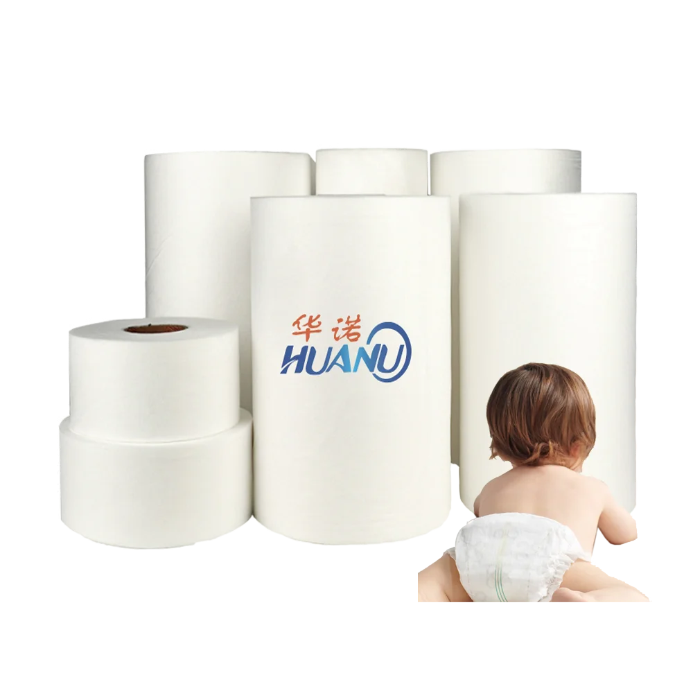Hot air through nonwoven top sheet polypropylene sss spunbond nonwoven for baby diaper machine panales de tela no tejida