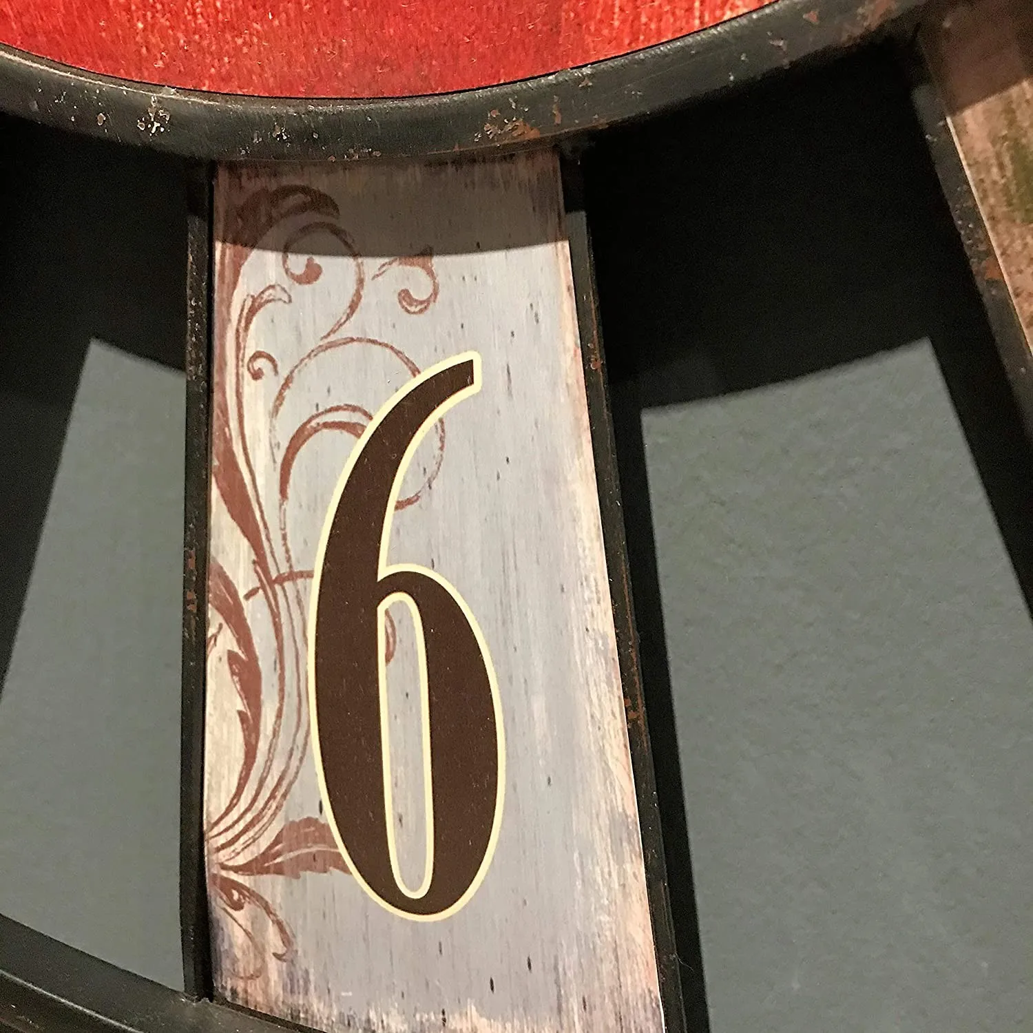 FREE SAMPLE Iconic Carnival game wheel clock antique old flower wall clock handmade retro shabby style