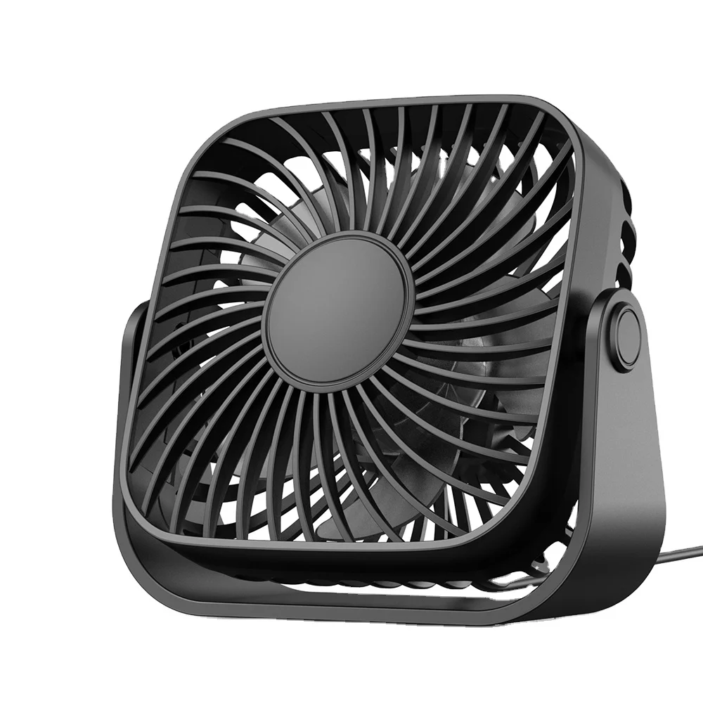OEM K52 2024 New Design Customized USB Mini Table Fan Mute Large Wind Low Noise Desktop Fan