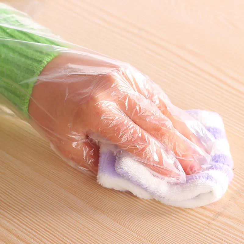 Plastic Transparent Household PE Disposable-Gloves