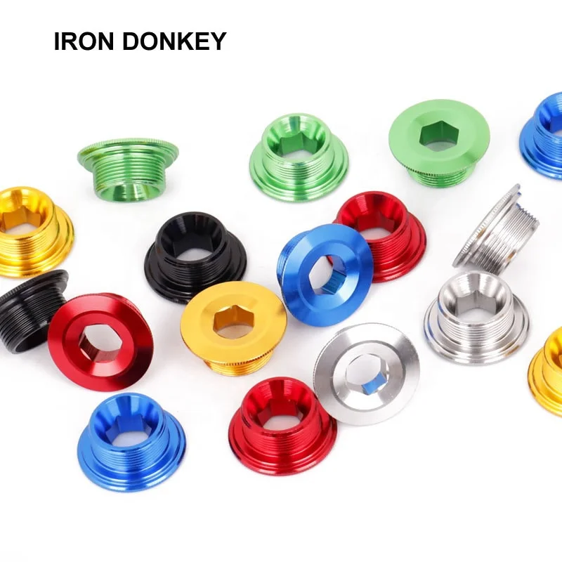 IRONDONKEY Universal Bicycle Crank Cover Screw Aluminum Alloy Integrated Tooth Plate for Mountain Bikes (M18 M19 M20)
