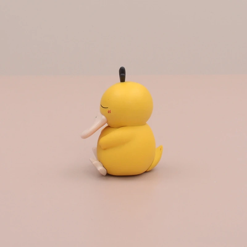 XR Pokemones Sleeping Psyduck Snorlax Gonbe Kabigon Anime Figure Toys Cute Version Animation Doll Collection PVC Model