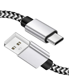 For Android Type-C USB Charging Cable Durable Braided USB A to Usb C Data Transfer Cable