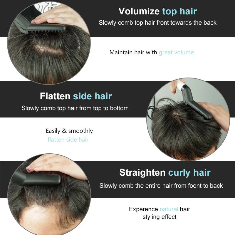 Hot Selling Hair Curling Brush Beard Straightener For Men Styler