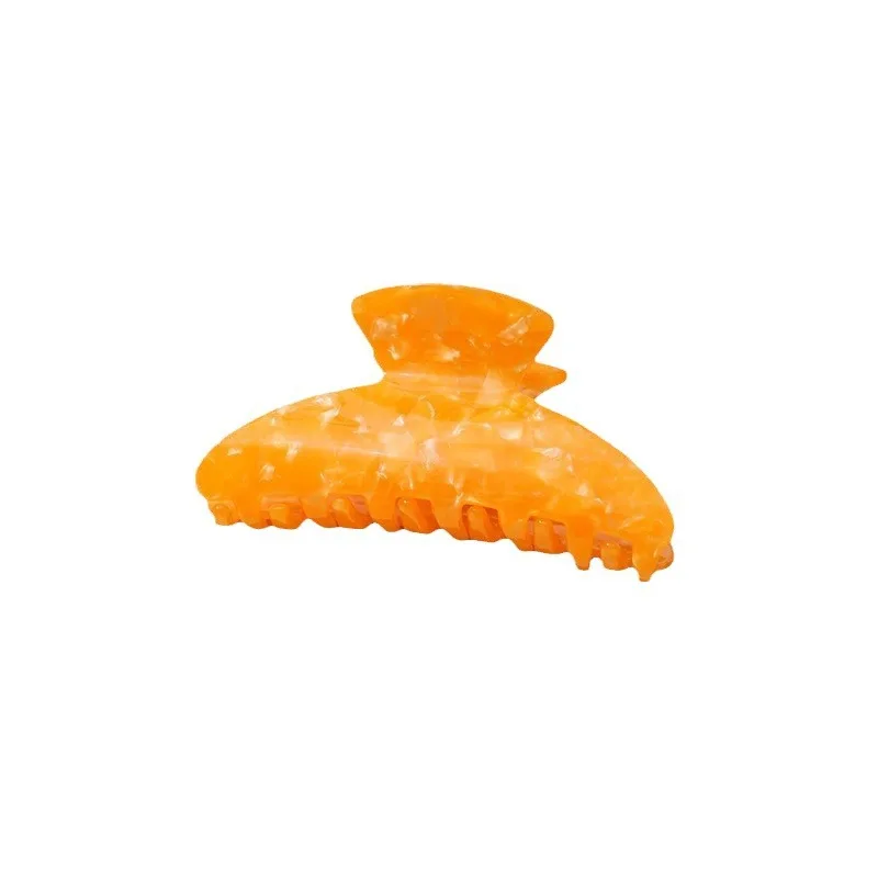 High quality new color acetic acid claw hair fashion 6cm oval women acetate hair claw clip hair accessories