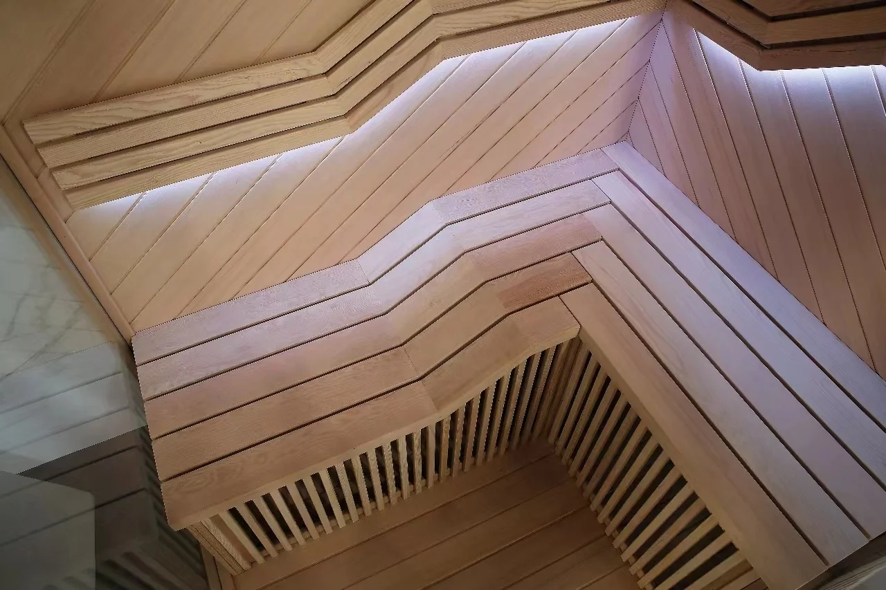 new design NTH 2 people wood design infrared wooden dry indoor steam room sauna china supplier