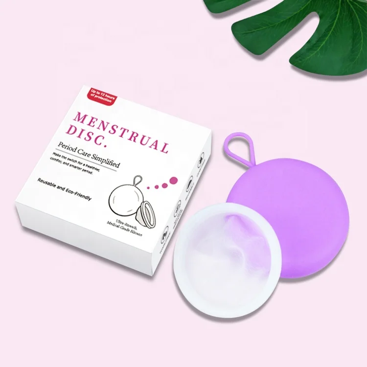 OEM Manufacturer Reusable Silicone Menstrual Disk Cup Disco Menstrual Aobo Menstrual Disc With Case