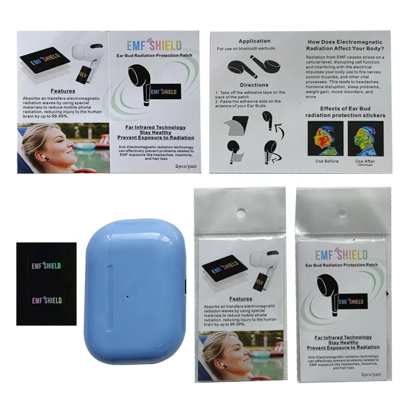 Hoonni Newest EMF Protection Blocker Anti Radiation Sticker for Ear Bud Sticker Ear Phone Headset Scalar Quantum Energy Shield