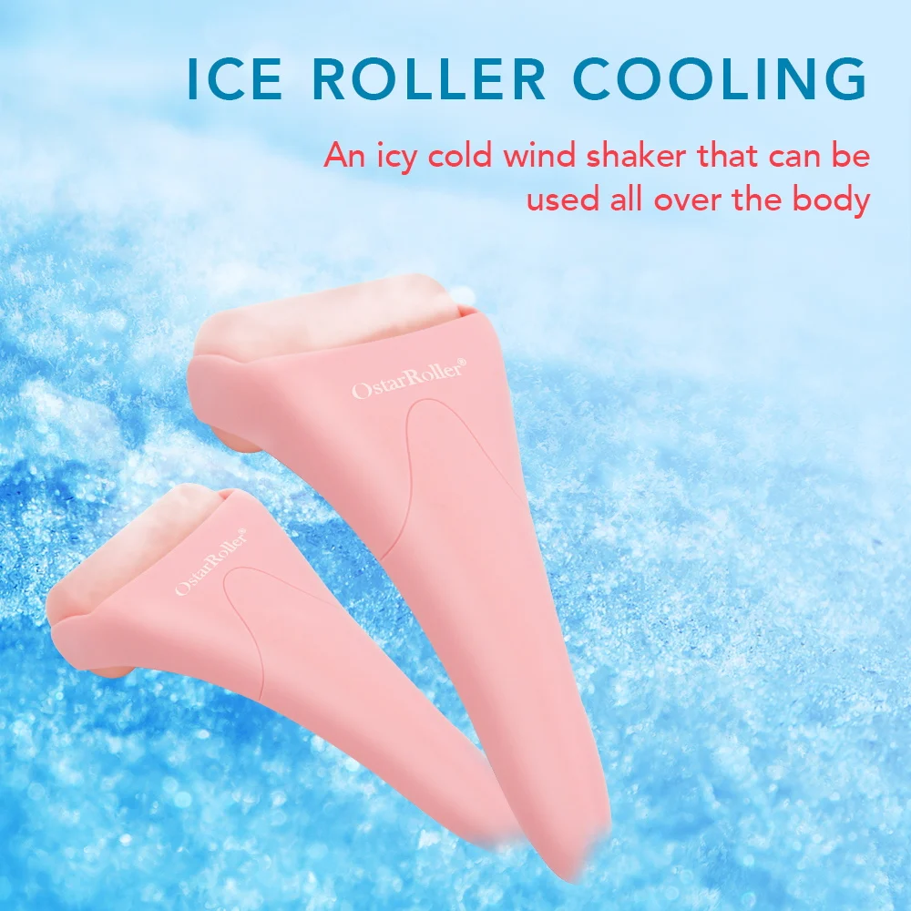 TUV CE Certificate OstarBeauty Skin Cooling Beauty ICE Roller For Face Body Care Reduce Wrinkles Dark Circles Relief Redness