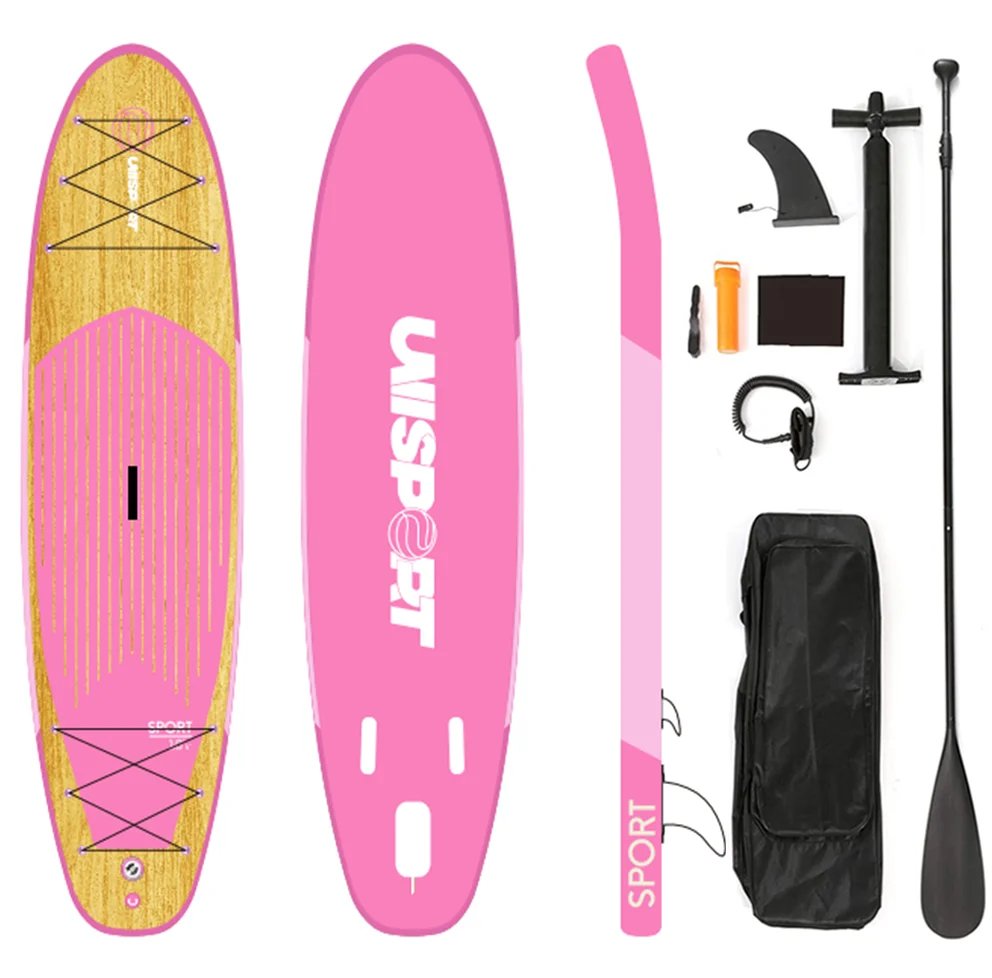 Water Sports Surfing Fun Inflatable Paddleboard Surfboard SUP Complete Set with Fin Leash and Paddle