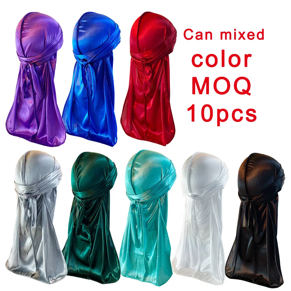 duragesic factory low moq high quality wholesale custom hair designer silk silky durags for men women