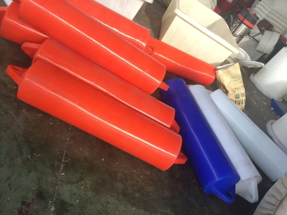 Pontoon floaters made of HDPE plastic for dredging hose pipes