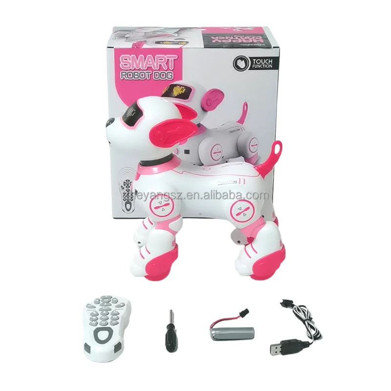 Factory stunt touch smart follow song push ups turn left say hello smart dog robot