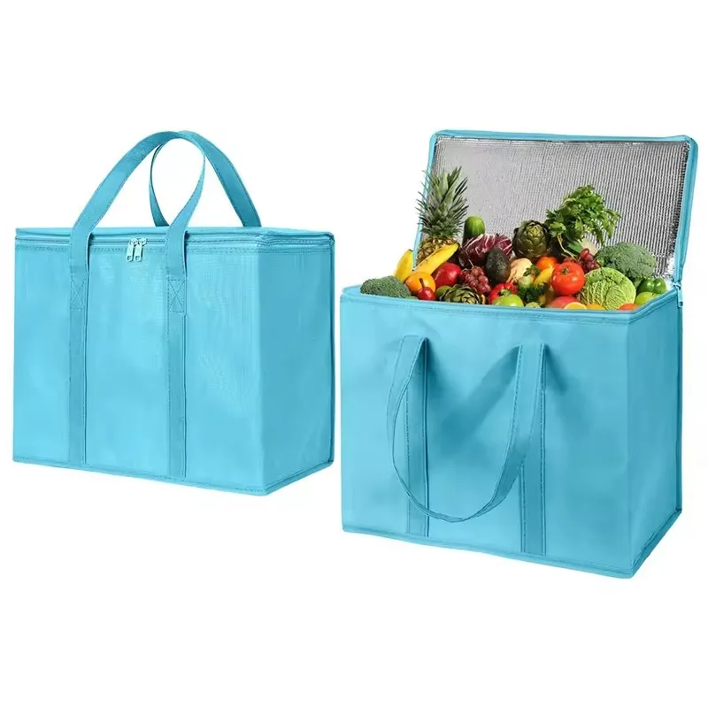 Reusable  grocery picnic beer insulated cooler bag with logo custom eco-friendly waterproof food lunch thermal cooler bags