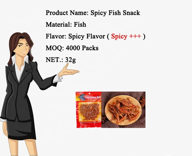 
Fried anchovies 30g Whicky spicy tasty and leisure snacks for parties 