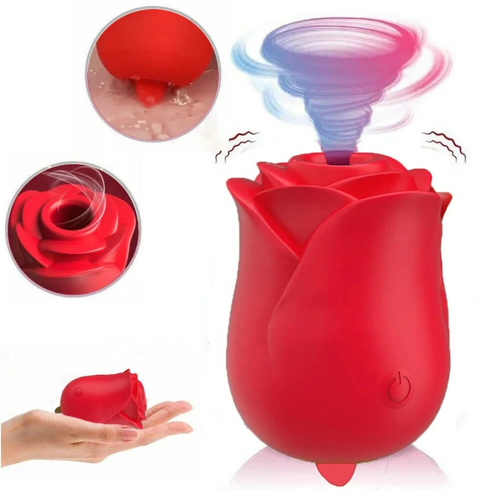 2022 Amazon hot selling rose vibrator sex toys for woman silicone licking sucking sex toys vagina
