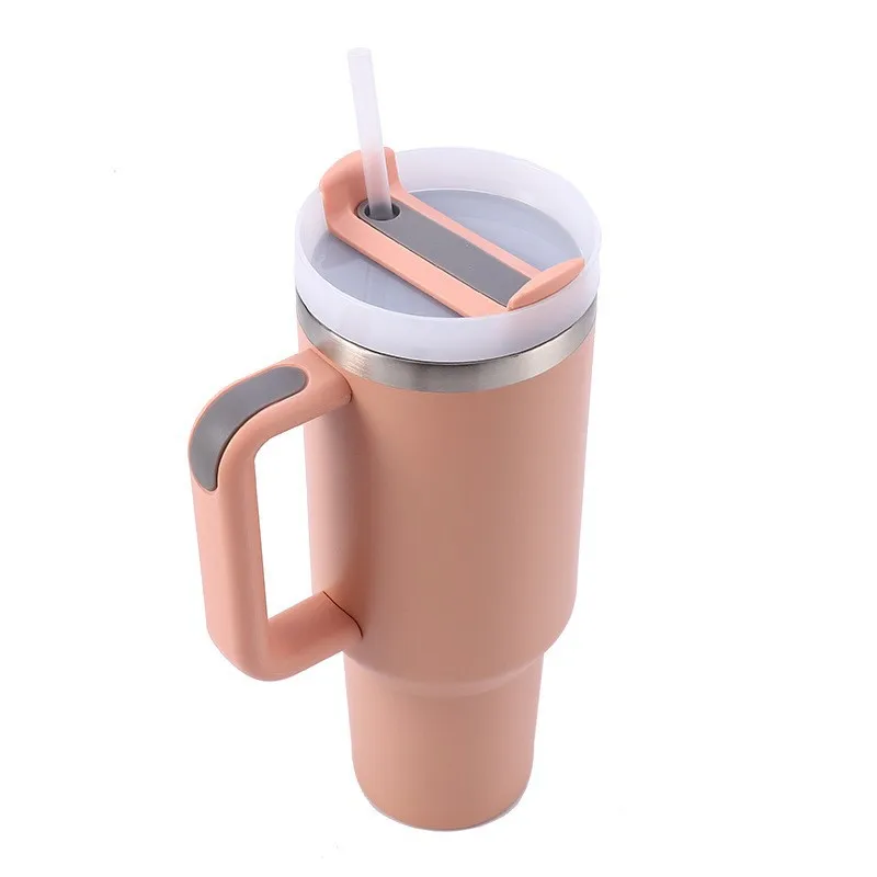 Best Seller 40oz/30oz Stainless Steel Tumblers Customized Wholesale Bulk Colored H2.0 Water Tumbler with Lid Handle for Travel