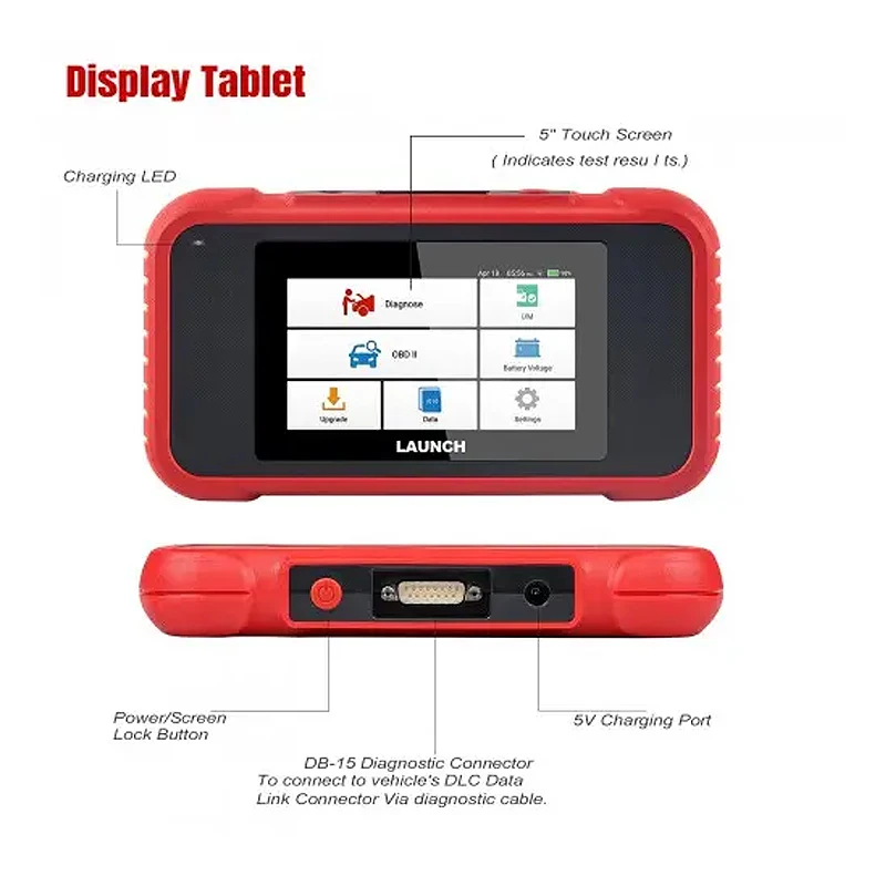 Profesional LAUNCH X431 CRP123E V2.0 OBD2 Auto Diagnostic Tool Support Fast VIN autodetect and One key update online