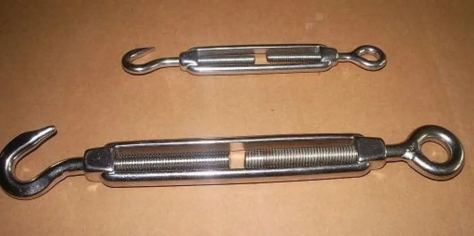 Heavy Duty Drop Forged U.S Type  Turnbuckle Stainless Steel Open Body Forged Wire Rope Turnbuckle Eye-Hook