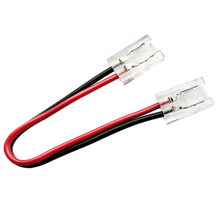 COB-SMD Strip Welding-Free Connector 8Mm 10Mm Clear Cristal Buckle Led Accessories 2P 4P 5P Customization Led Strip Connector