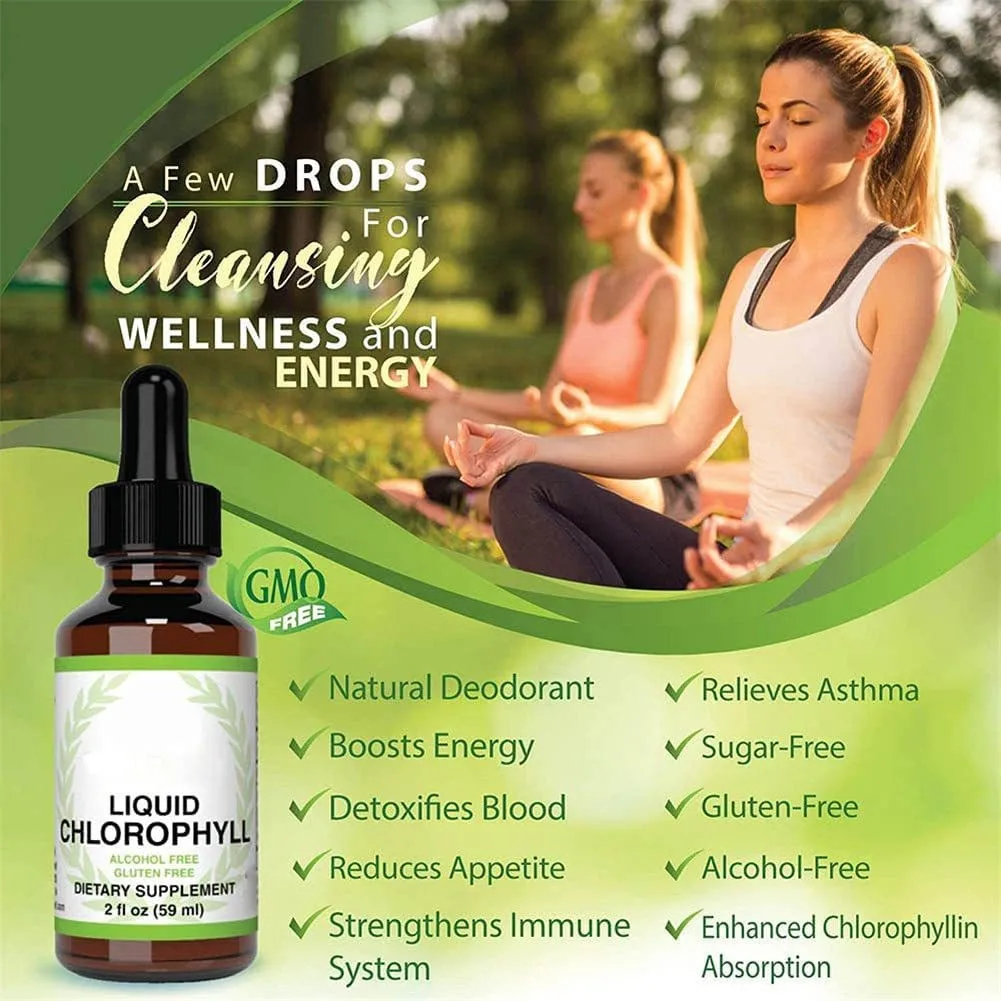 Chlorophyll Drops Private Label Wholesale 6000mg Bulk Water Syrup Splina Organic Vegan Chlorophyll Liquid Drops