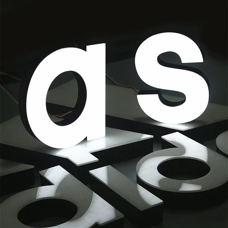 Koncept Business Store Frontlit Letter Dign Name Boards RGB Led Light Signage Shop Printing Outdoor Illuminated Led Logo Signs