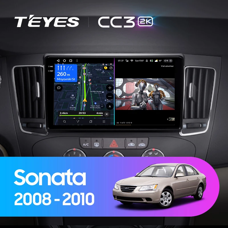 TEYES CC3L CC3 2K For Hyundai Sonata NF 2008 - 2010 Car Radio Multimedia Video Player Navigation stereo GPS Android 10 No 2din 2