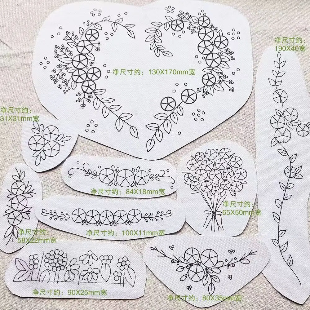 9 шт. водорастворимые стежки