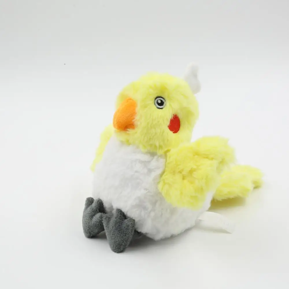 Eco-friendly dog toy little yellow chicken squeaky dog chew toys pet chew plush dog toy