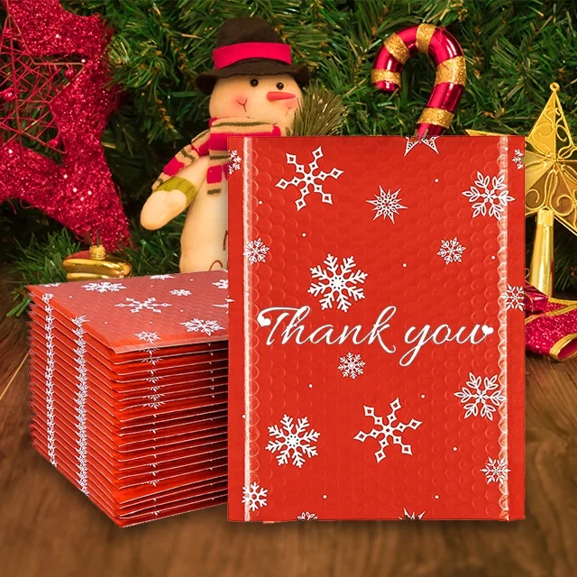 Enveloppe Bulle Customize Bubble Envelope Poly Mail Bags 6*9 Ldpe Bubble Mailer Padded Envelopes Bubble Hash Bag Red Package