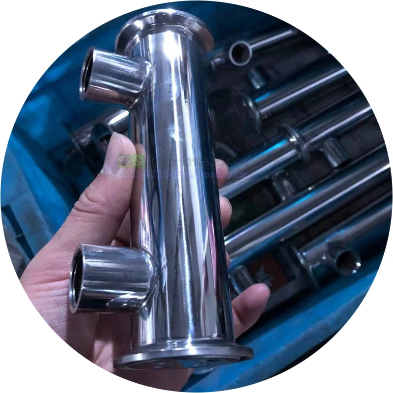 Sanitary stainless steel Dephlegmator condenser SS Distilling Reflux column with inner tube for heat exchanger