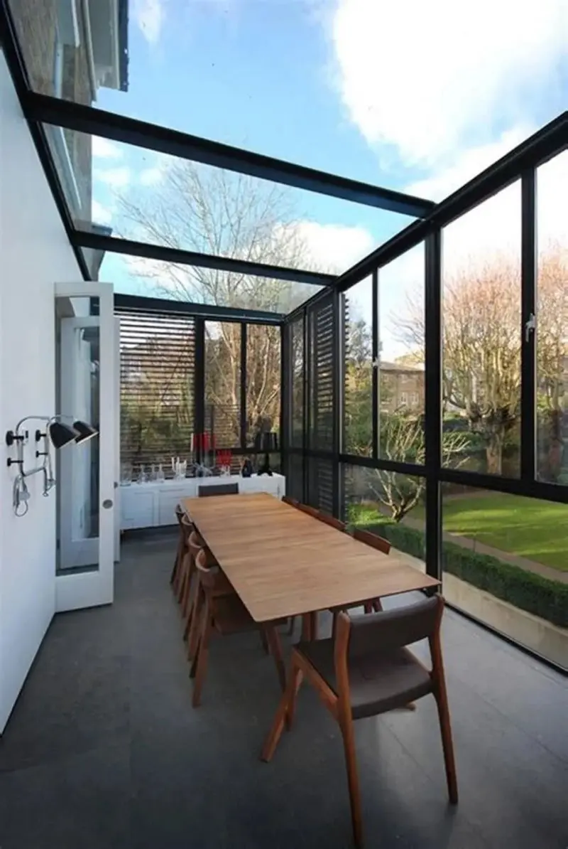 Prefabricated Winter Garden Patio Enclosure/Modern Veranda 4 Seasons Aluminum Sunroom Glass house