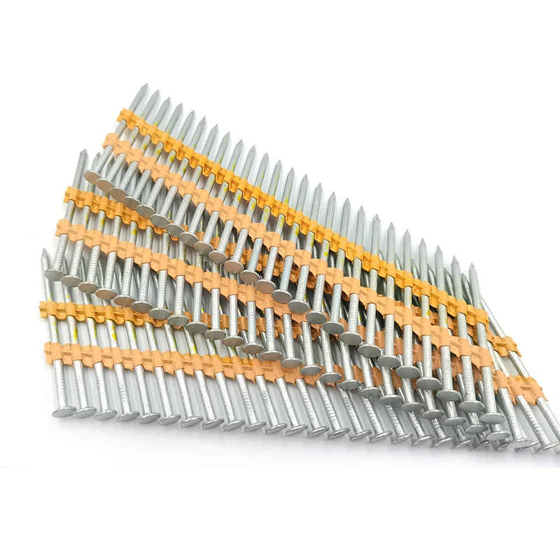 3 Inch Framing Nails, 21 Degree EG Smooth Shank Plastic Collated Nails for Framing Nailer, 3 x .131
